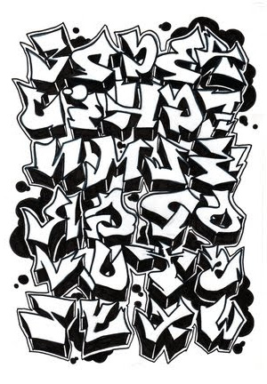 20 Tipos de letras para dibujar graffitis y goticas