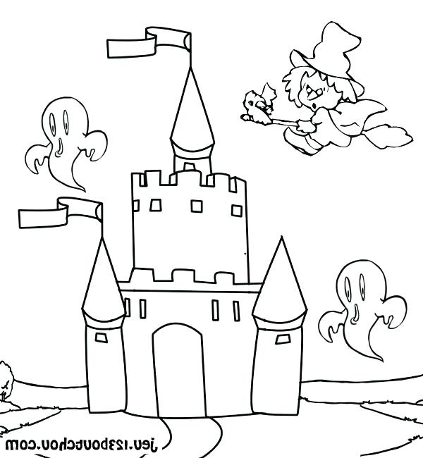 coloriage a imprimer chateau