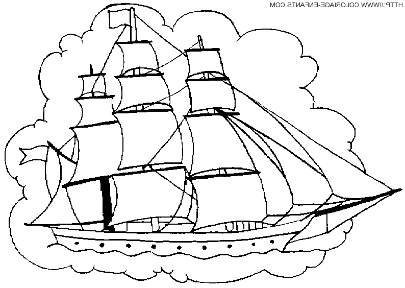 dessin bateau pirate