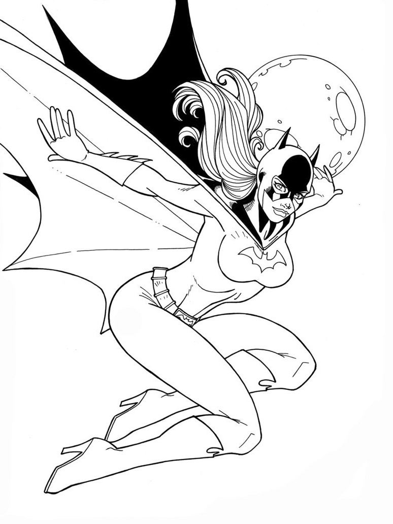 batgirl coloring pages