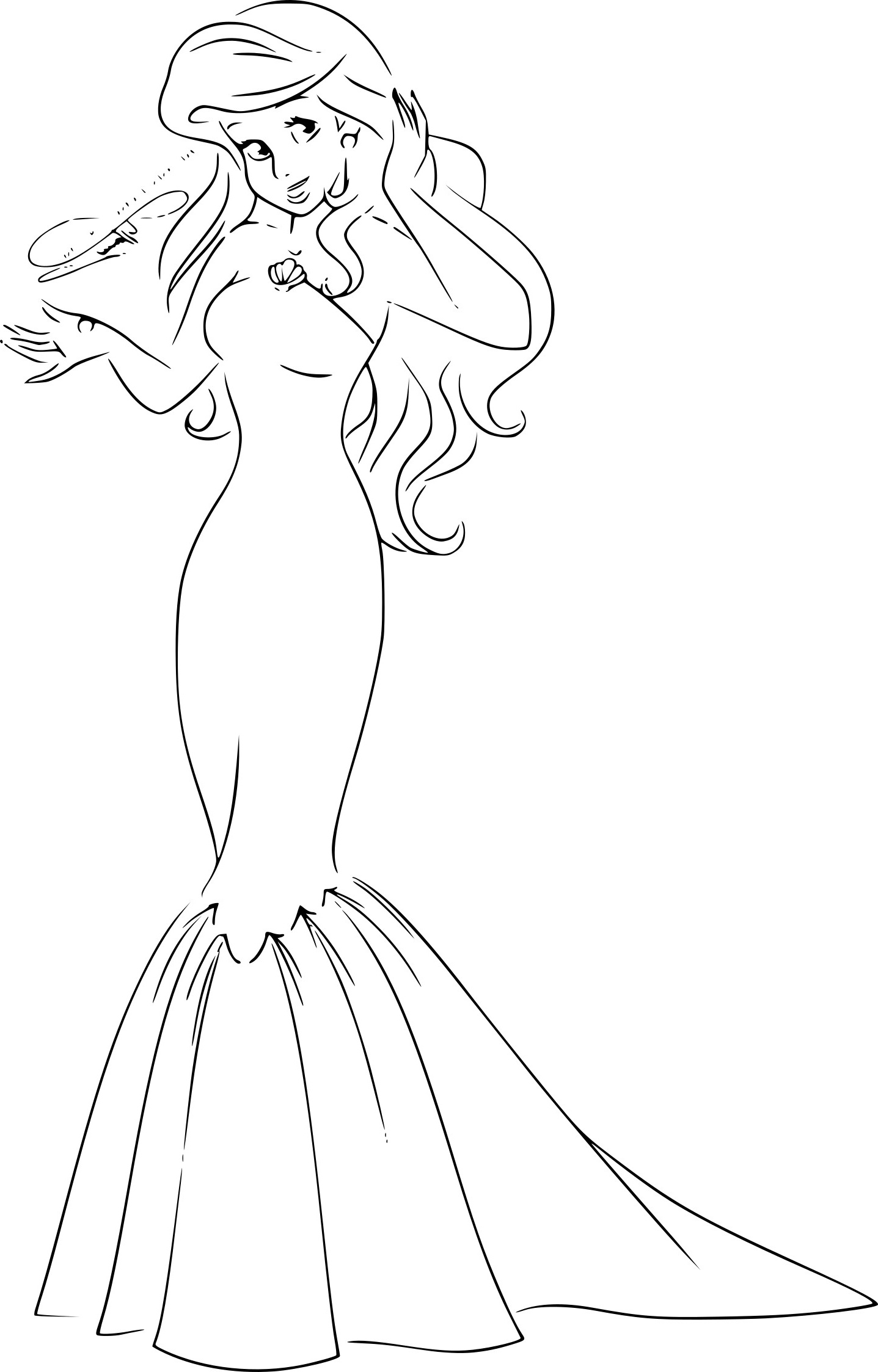 Coloriage De Ariel élégant Photographie Coloriage Princesse