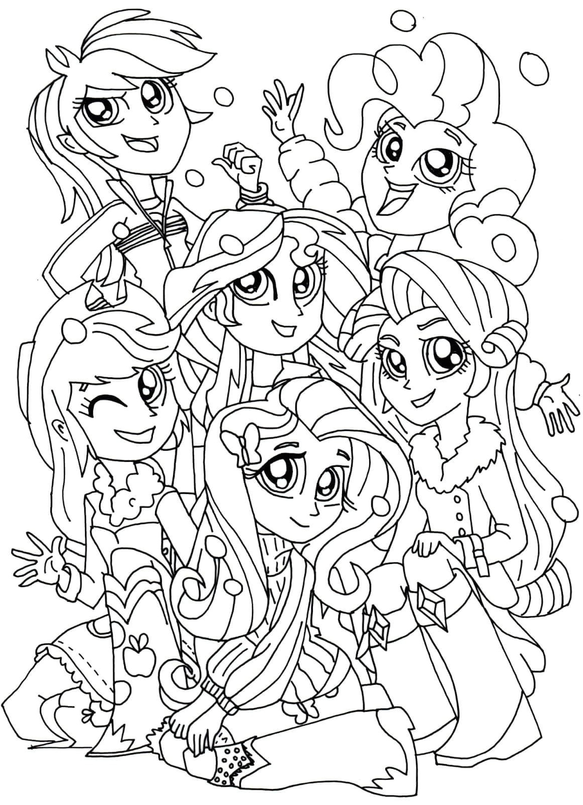 coloriage my little pony equestria girl a imprimer 2