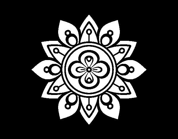 mandala fleur du lotus