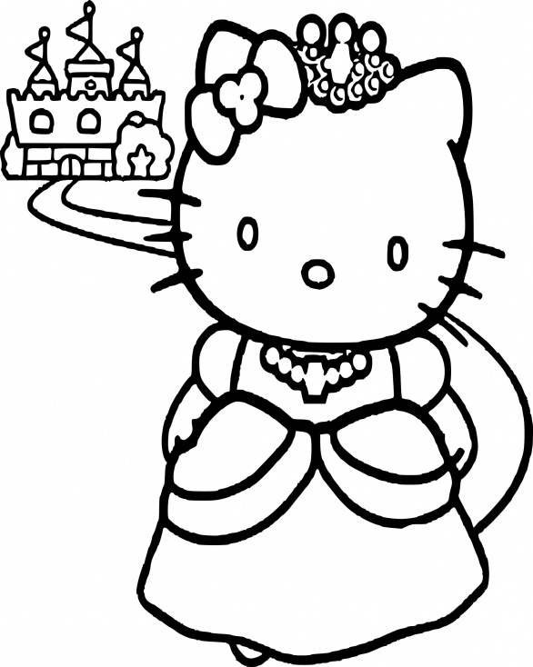 hello kitty princesse dessin