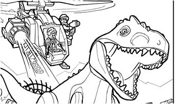 coloriage lego dinosaure