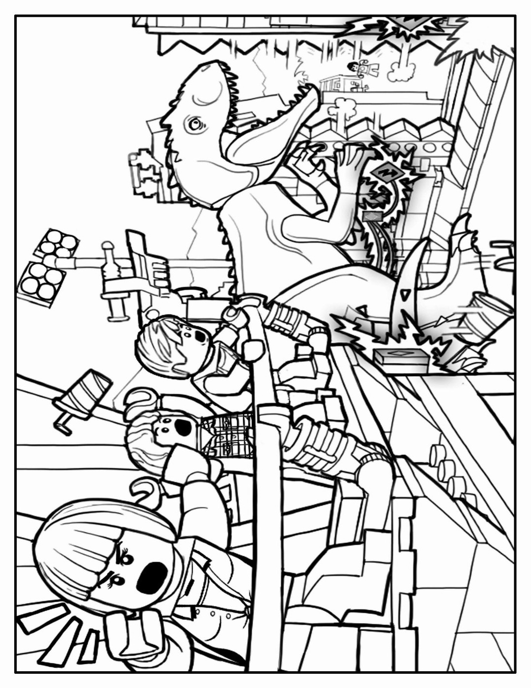 lego jurassic world coloring pages sketch templates