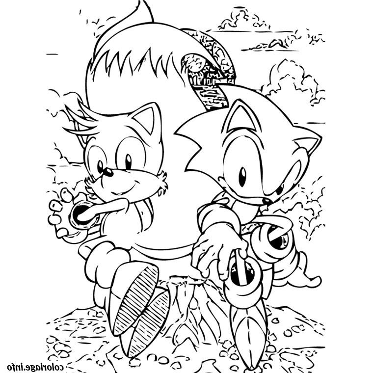 sonic tails coloriage 1602
