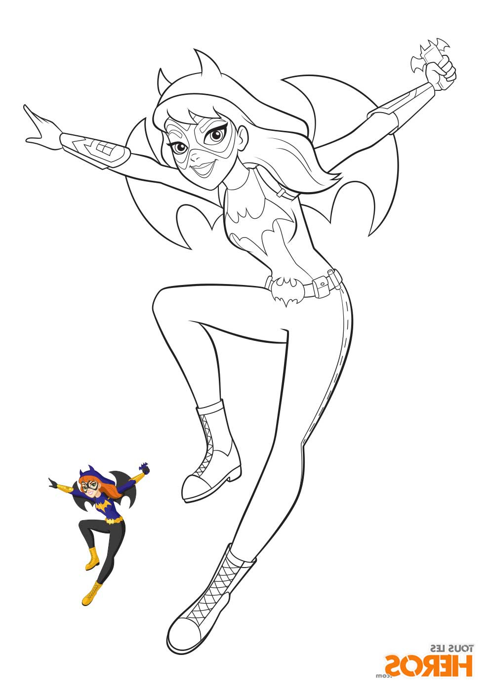 coloriages dc super hero girls