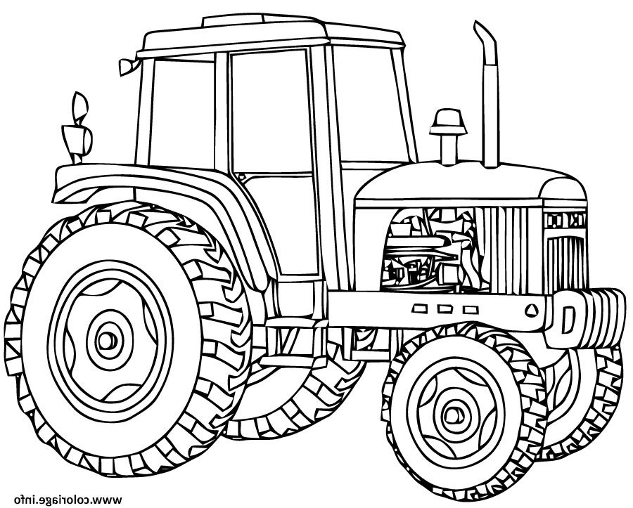 tracteur 11 coloriage