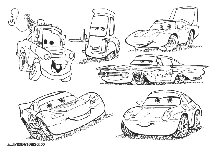 coloriage personnage cars