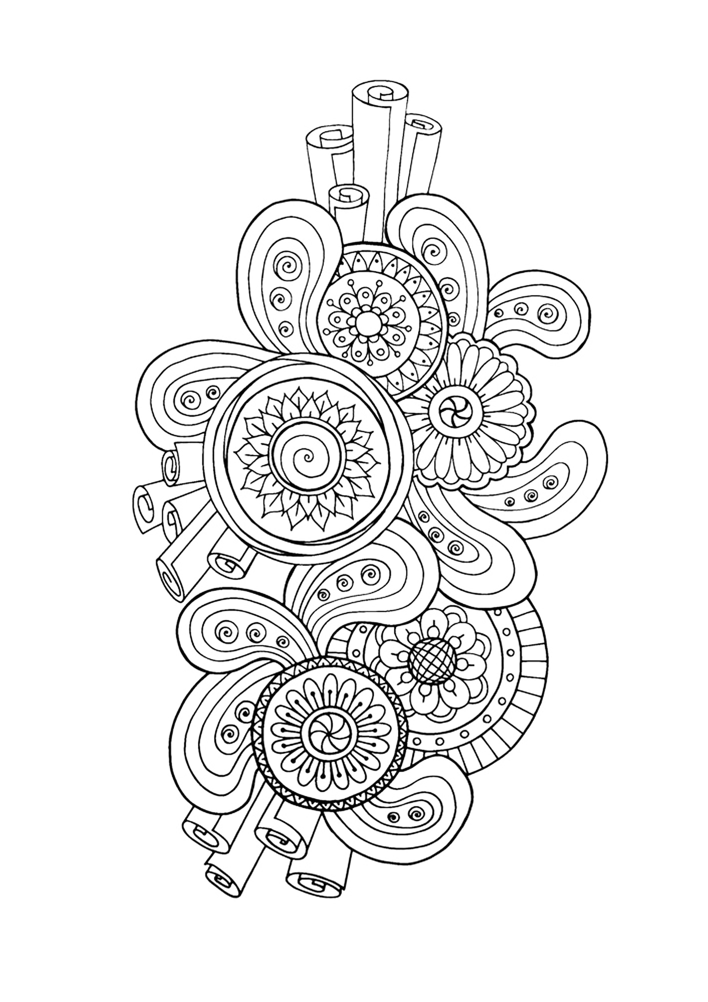 image=anti stress coloriage zen antistress motif abstrait inspiration florale 3 par juliasnegireva 1
