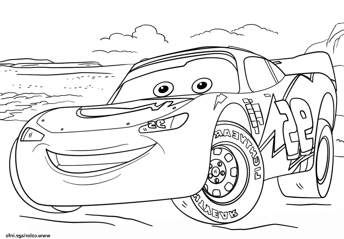 lightning mcqueen from cars 3 2 disney coloriage
