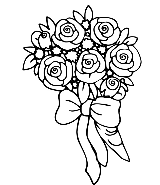 coloriage bouquet num=15
