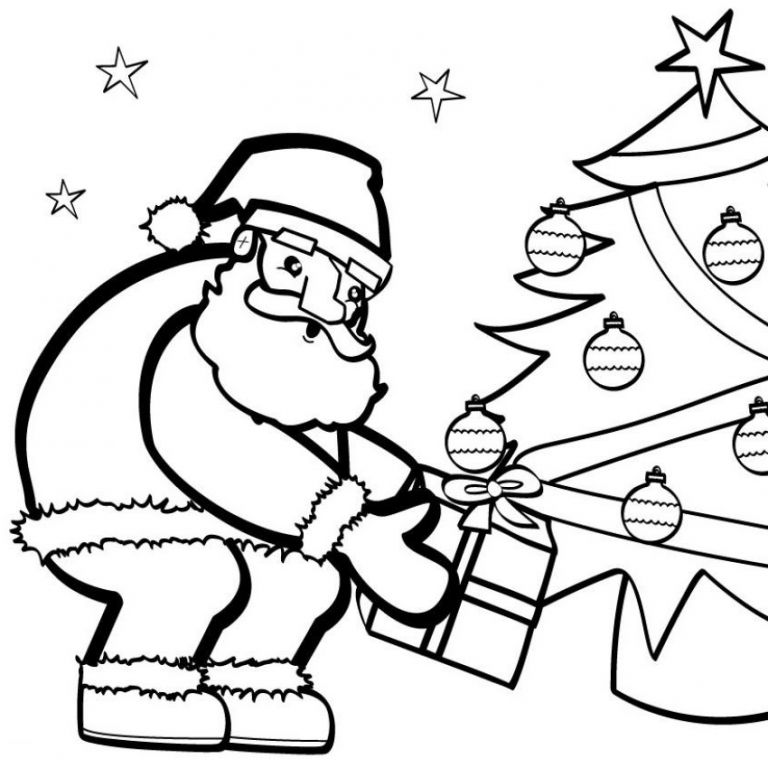 Dessin Du Pere Noel Nouveau Galerie Coloriages Coloriage Du Père Noël Au Pied Du Sapin Fr