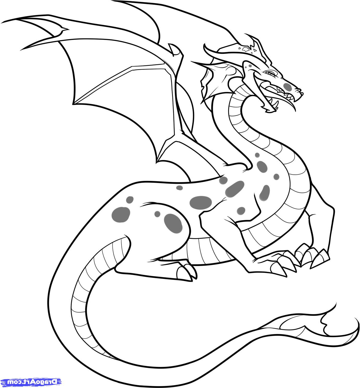 desenhos de dragoes para imprimir e colorir