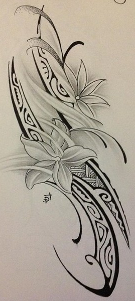modele tatouage femme polynesien