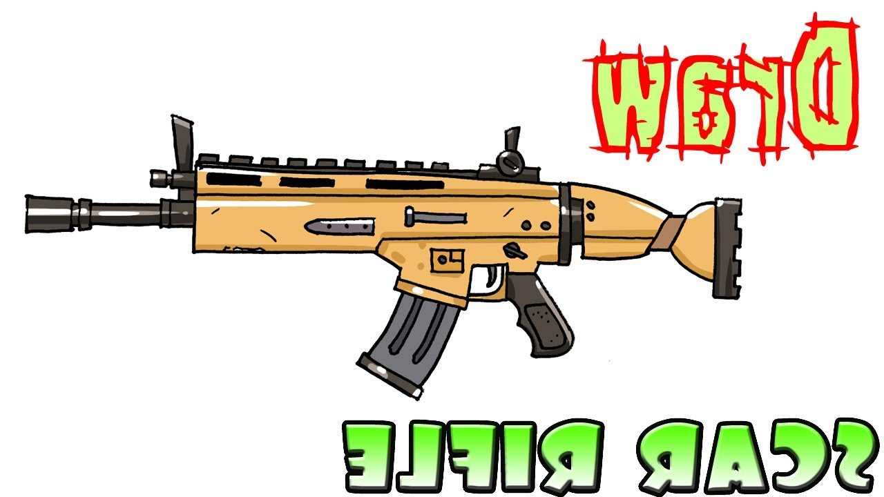 how to draw the scar rifle fortnite