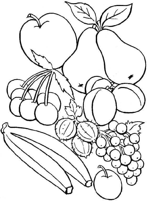 coloriage Fruits 1