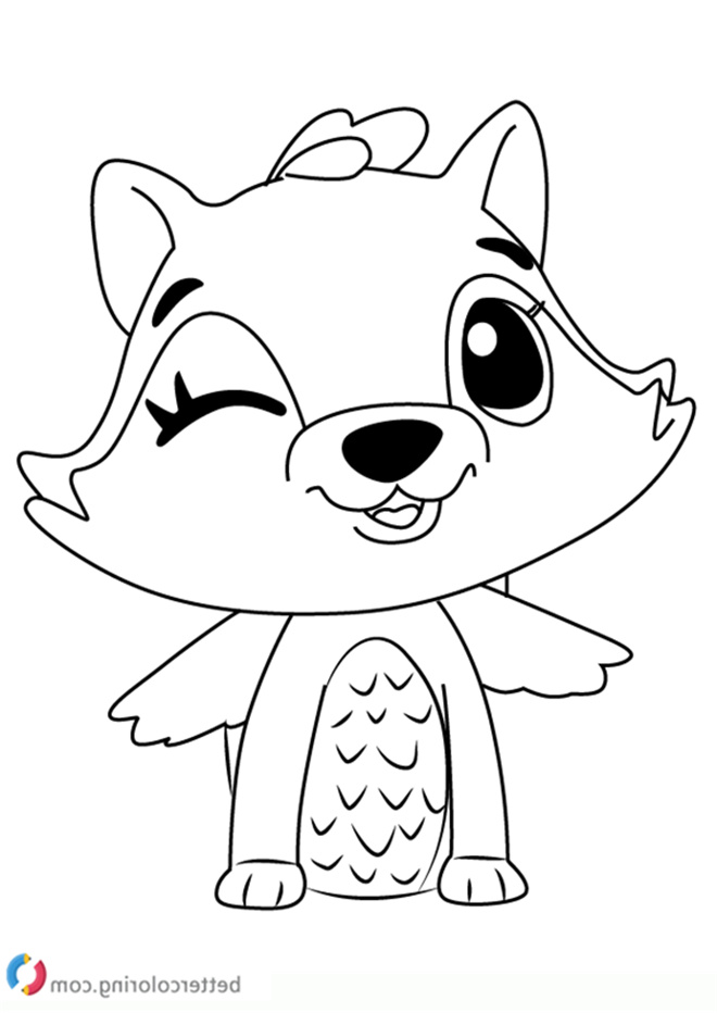 raspoon from hatchimals coloring pages