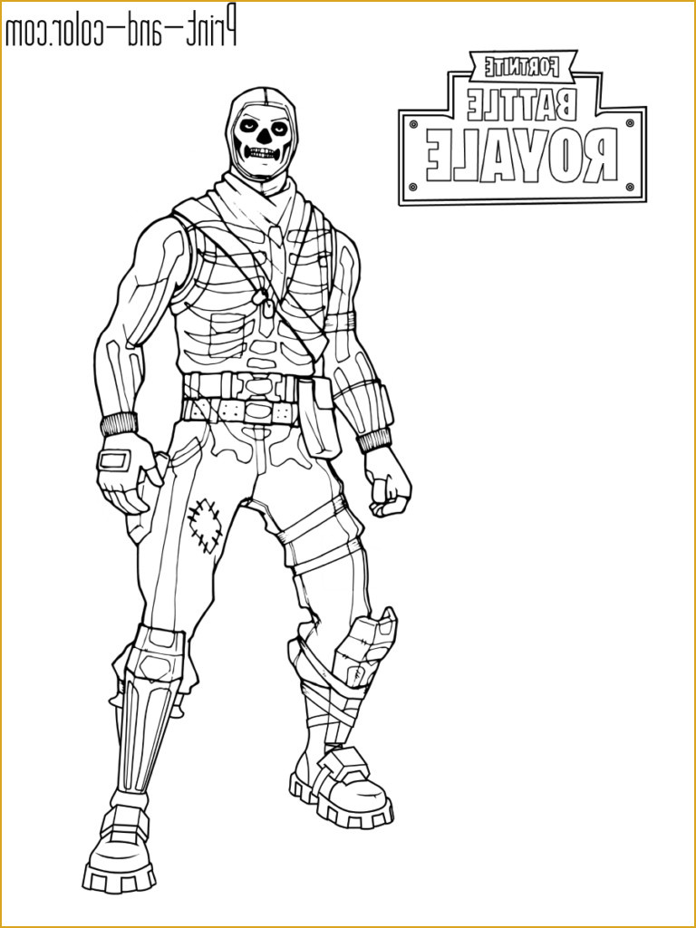 coloriage halloween momie nouveau fortnite battle royale coloring page skull trooper