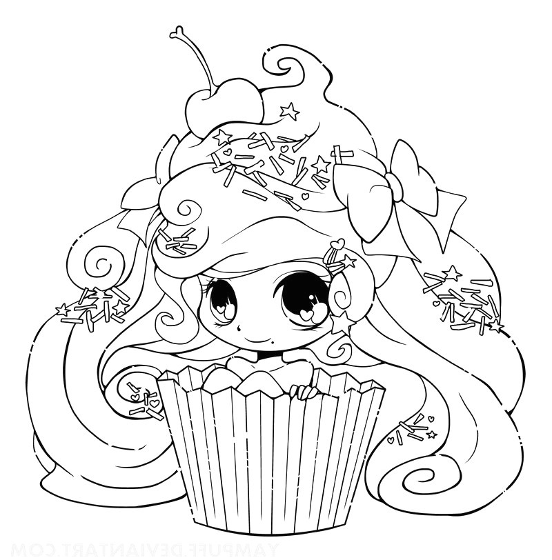 dessin kawaii coloriage gallery avec cupcake girl1 yampuff et dessin kawaii a imprimer 46 cupcake girl1 yampuff dessin nourriture coloriage bacbac boss kawaii
