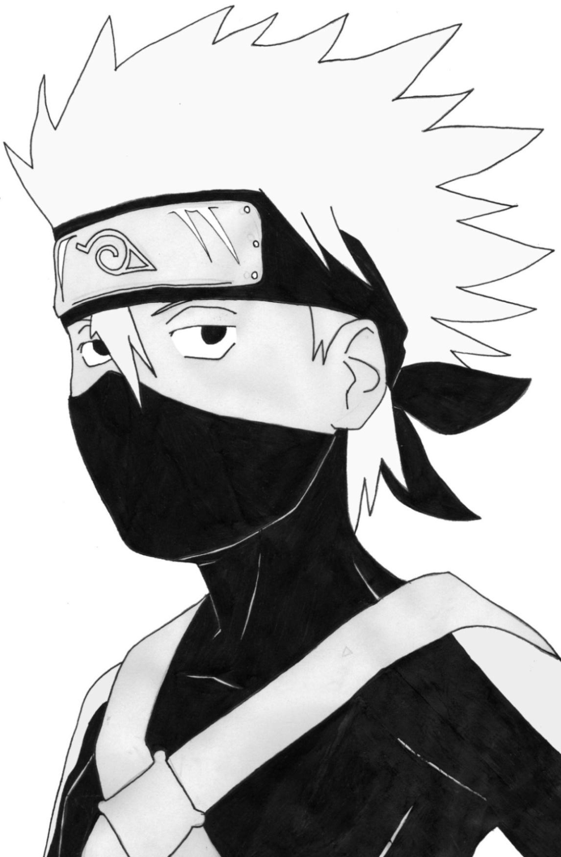 Dessin Naruto Noir Et Blanc Beau Images Dessin Manga Fille