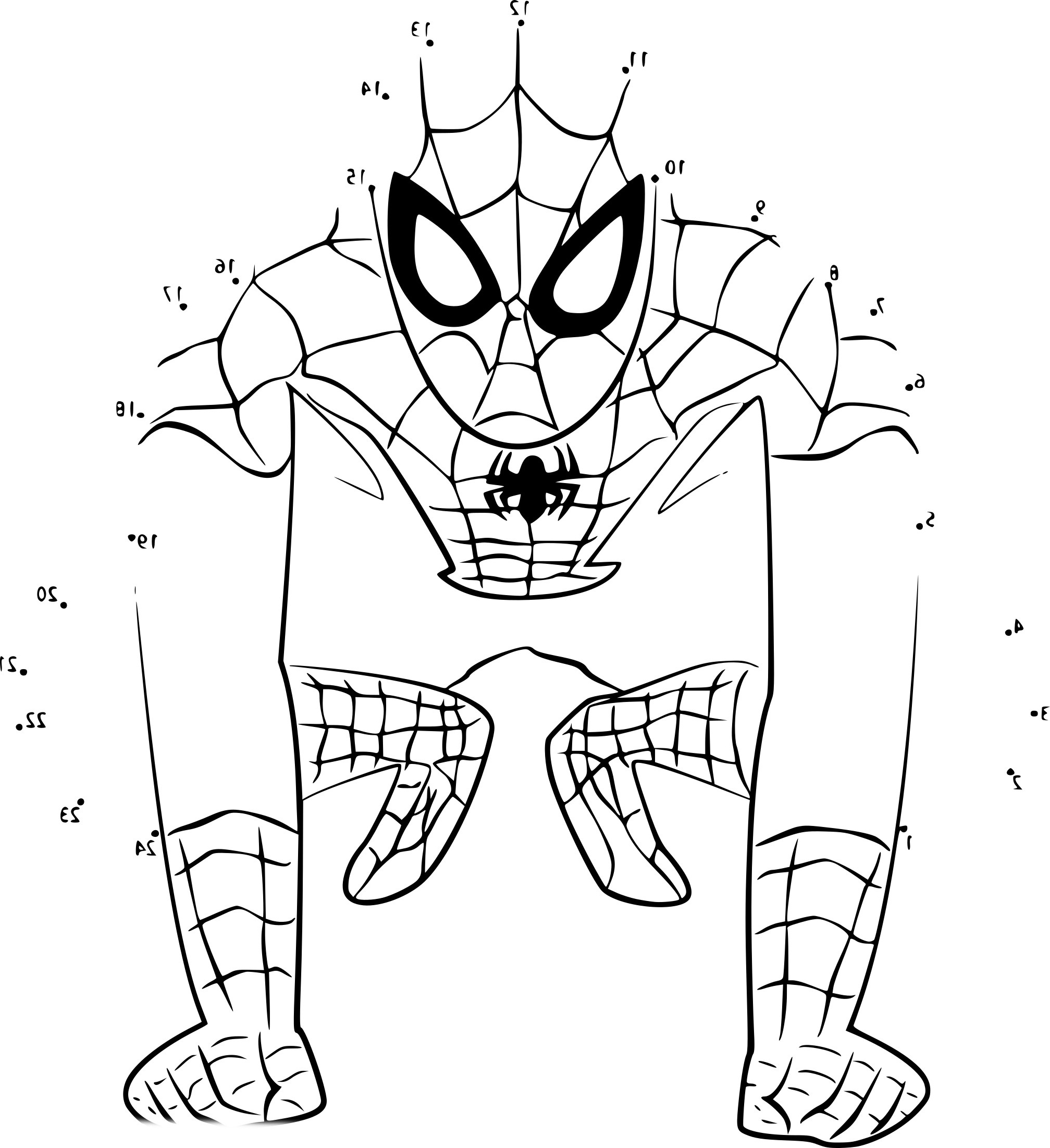point a relier spiderman