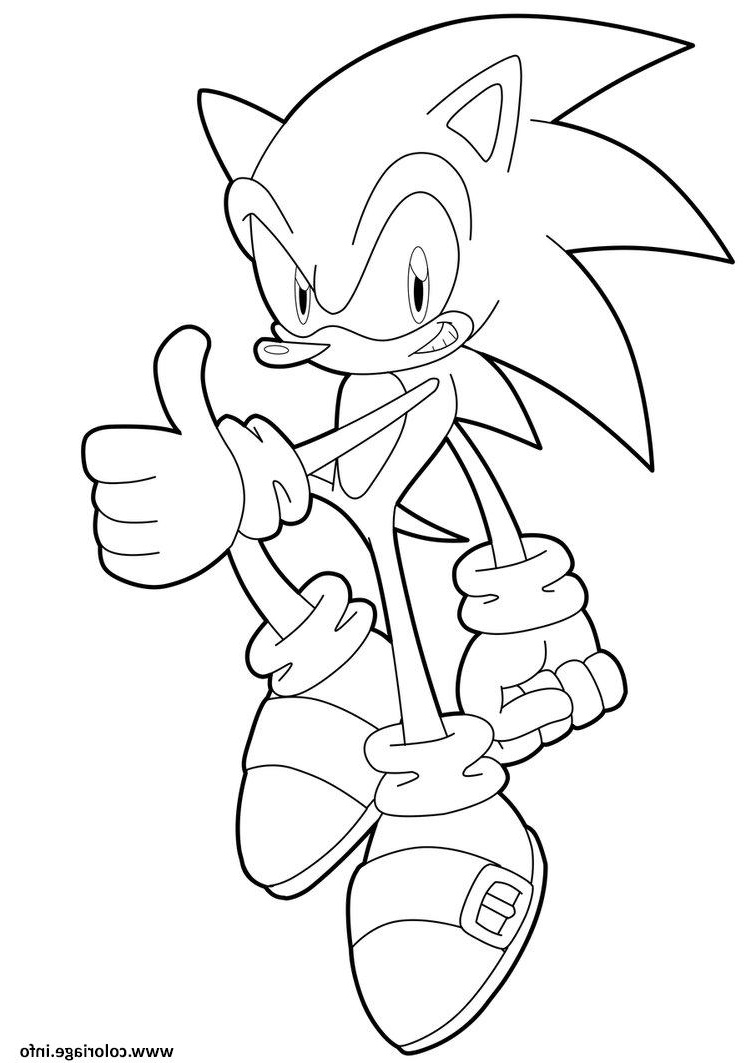sonic 184 coloriage