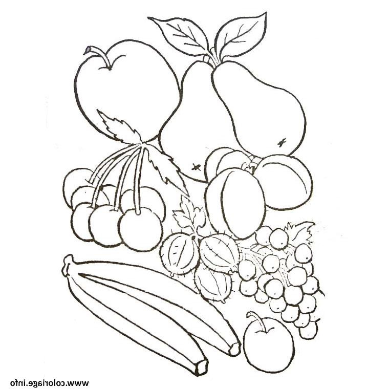 fruits et legumes d automne coloriage dessin