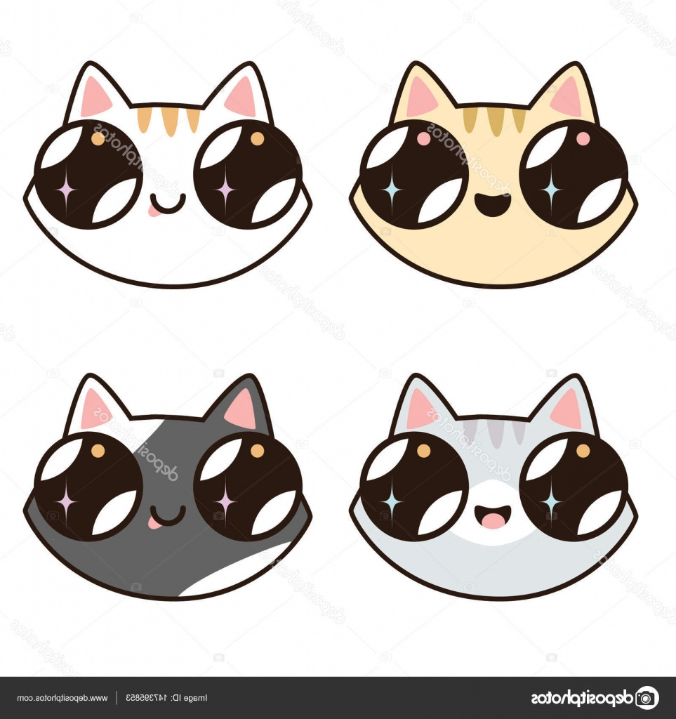 dessin kawaii animaux chat 2