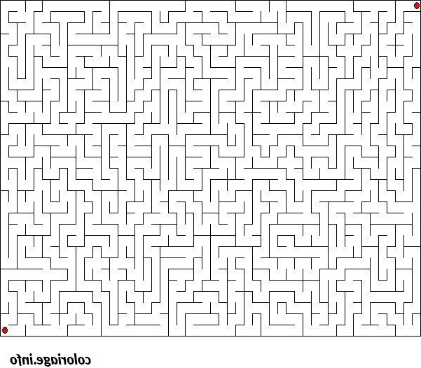 jeux labyrinthe difficile coloriage 1872