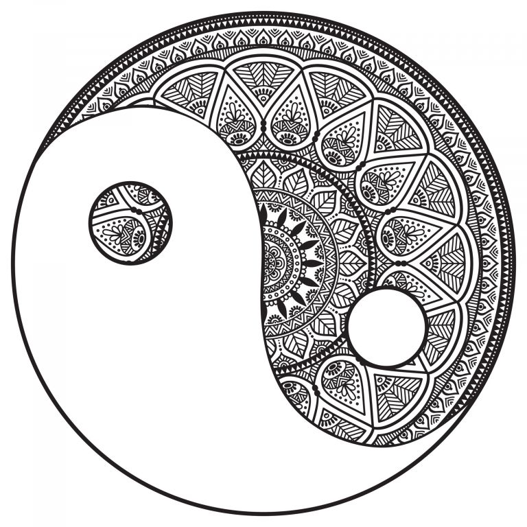 Mandalas Élégant Photos Mandala Yin and Yang to Color M&alas Adult Coloring Pages