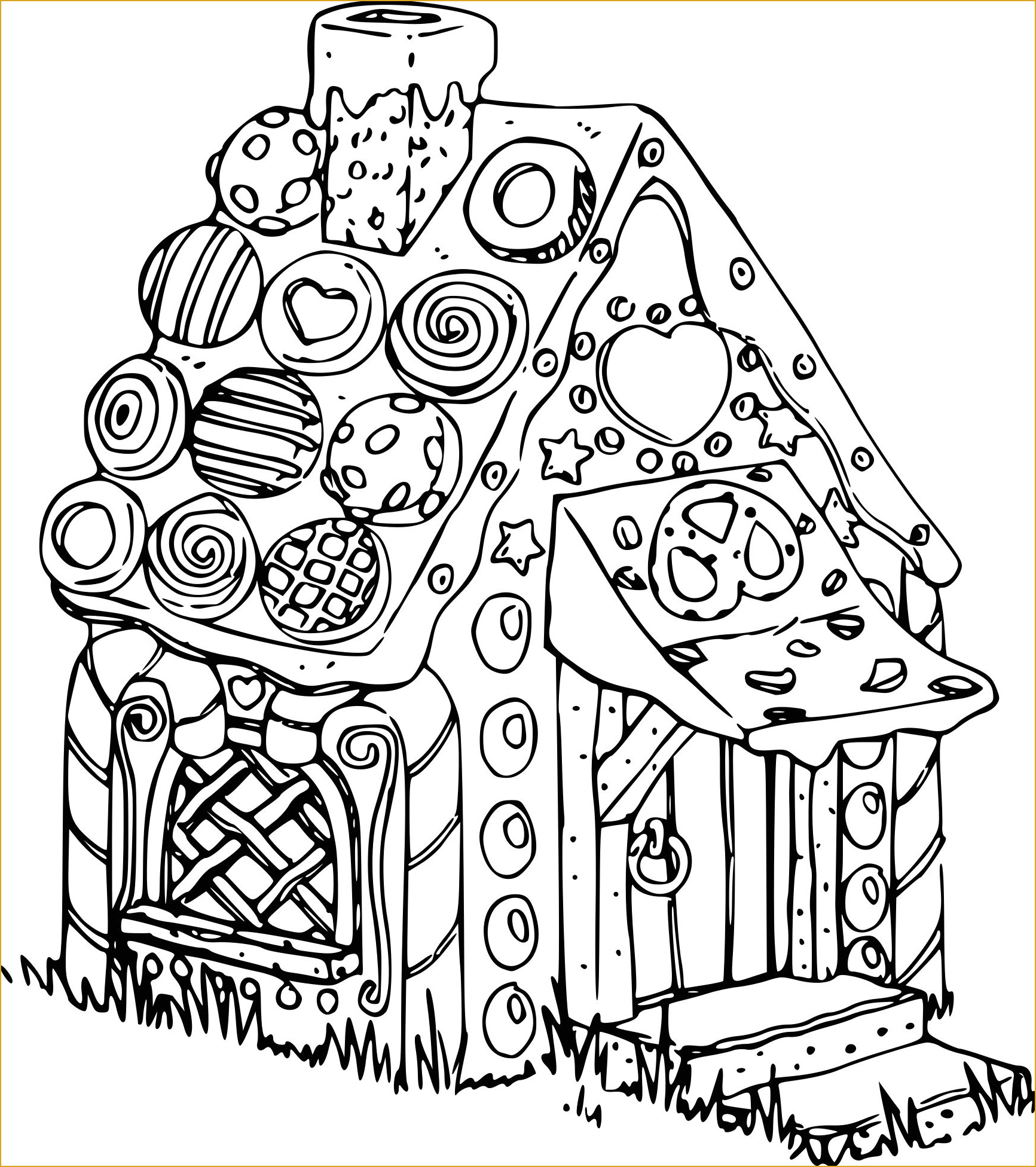 coloriage maison de pain damp039epice raffine coloriage de la maison d hansel et gretel
