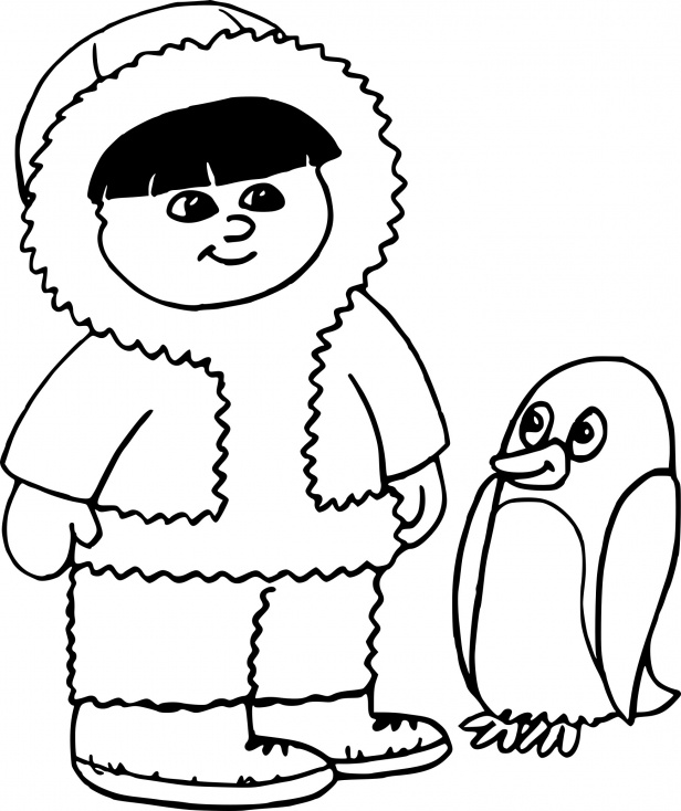 esquimau et pingouin