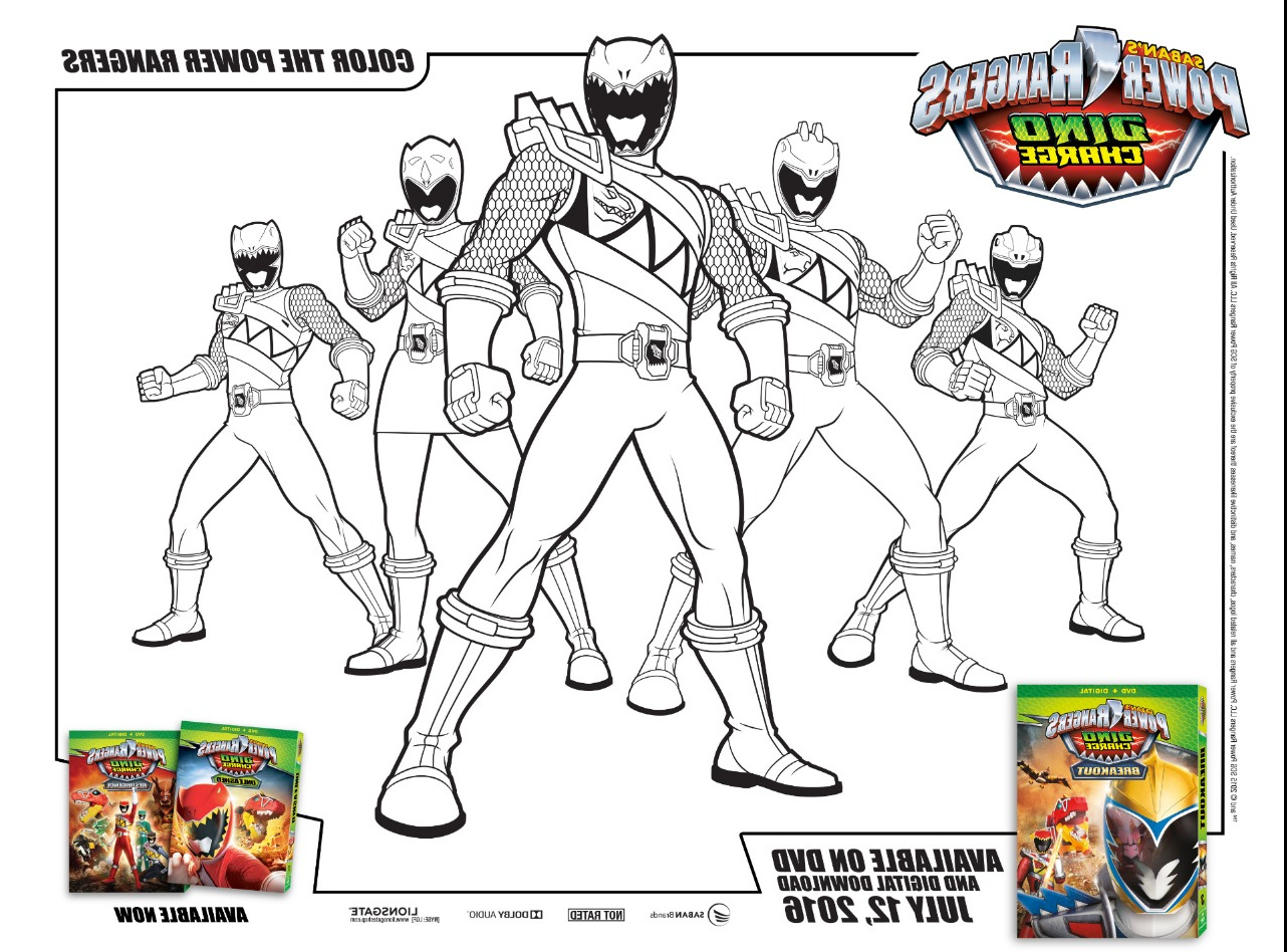 power rangers dino charge activity sheets