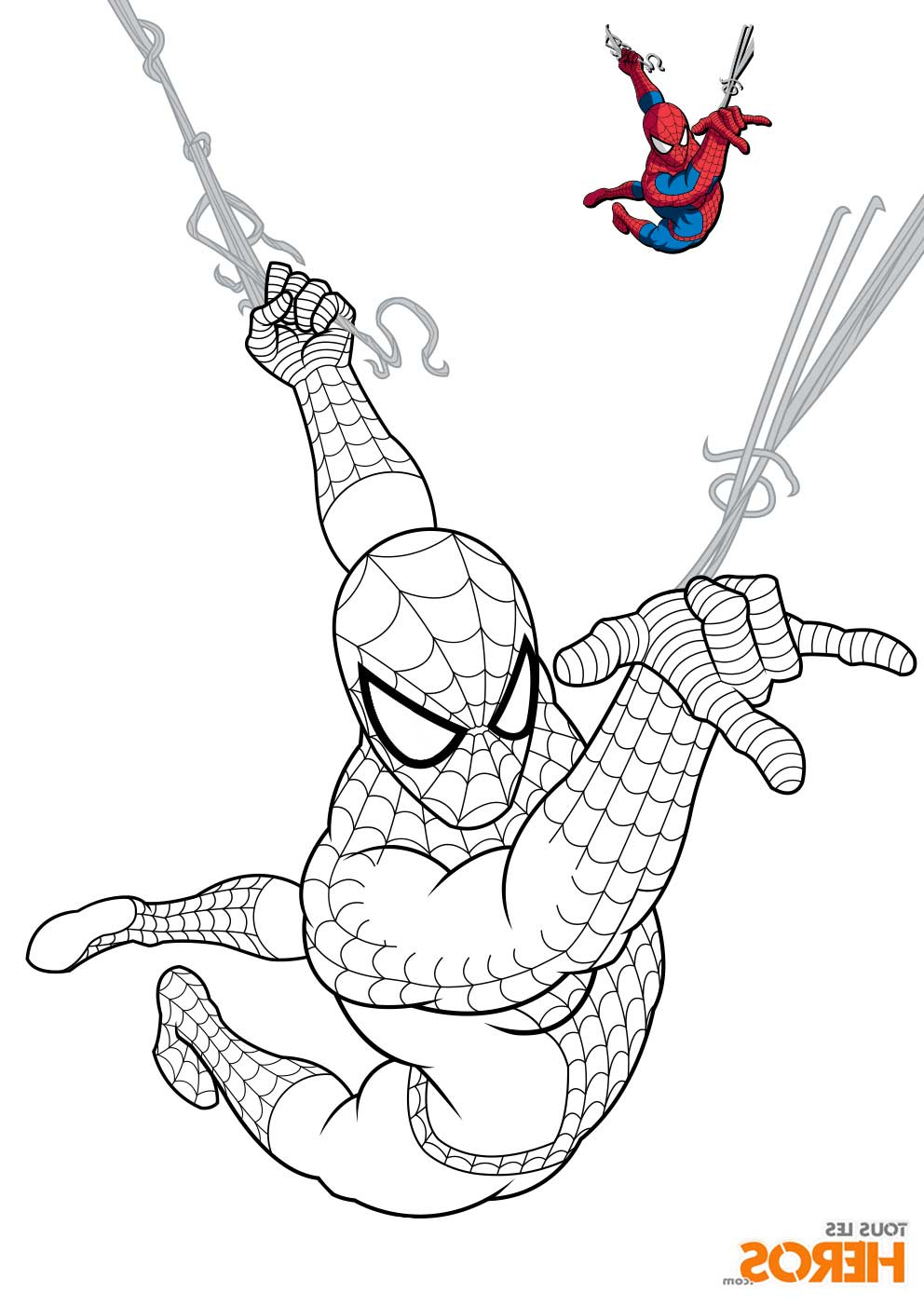 coloriages spiderman