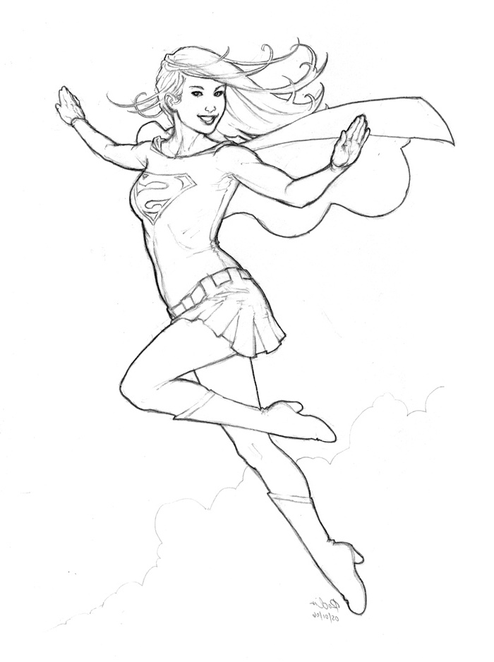coloriage supergirl
