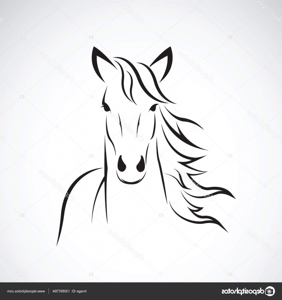 stock illustration vector image of a horse