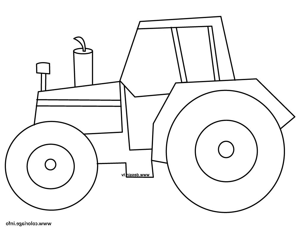 tracteur 2 coloriage