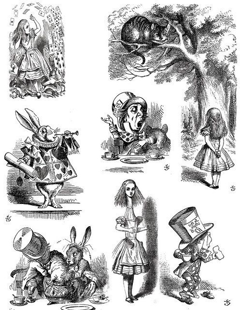 image=livres et ics coloriage illustration ancienne edition alice pays merveilles 1