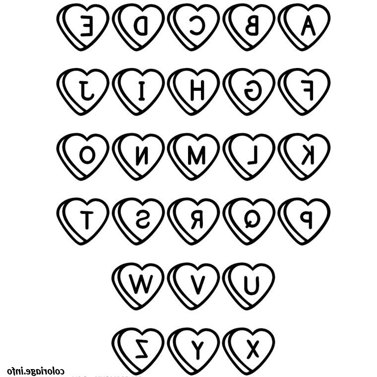 lettre alphabet coloriage dessin 7003