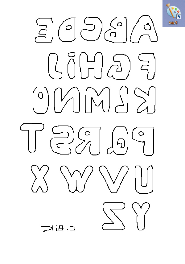 dessin lettre alphabet