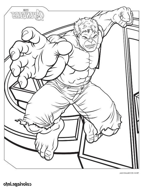 hulk from the avengers marvel coloriage 8366