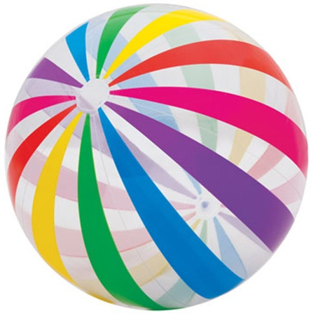 art ballon de plage gonflable geant 107 cm intex np jeu plein air 5283