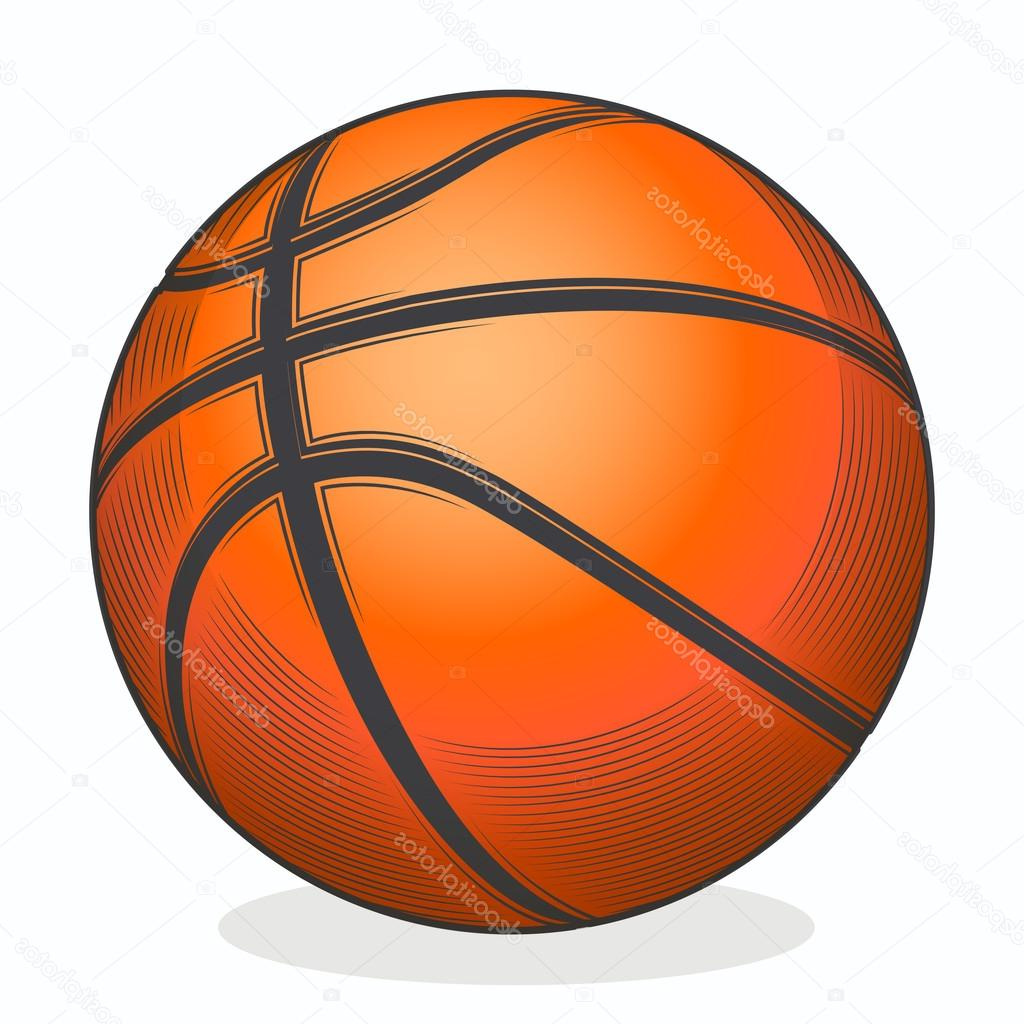 stock illustration basketball ball isolated on a