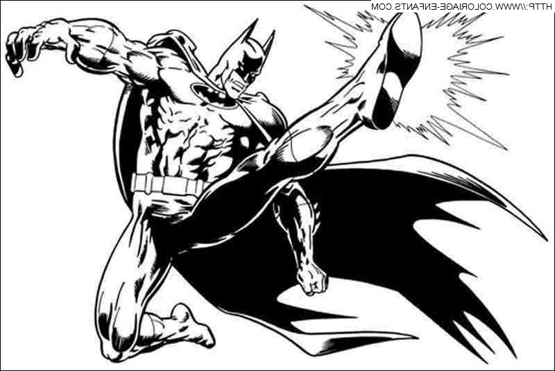 coloriage a dessiner batman a imprimer gratuit