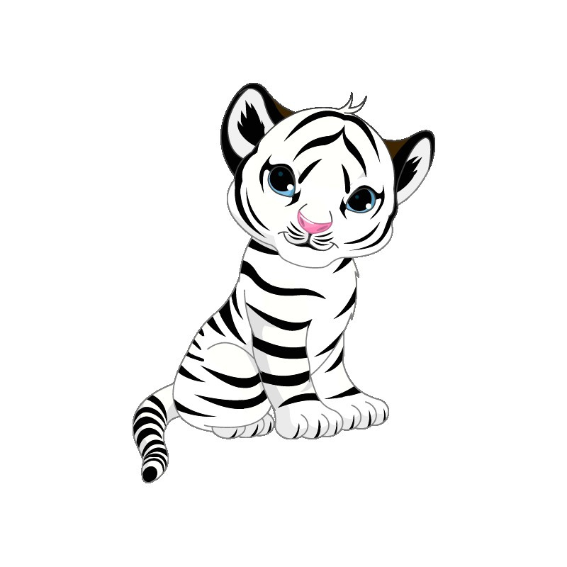 coloriage bebe tigre