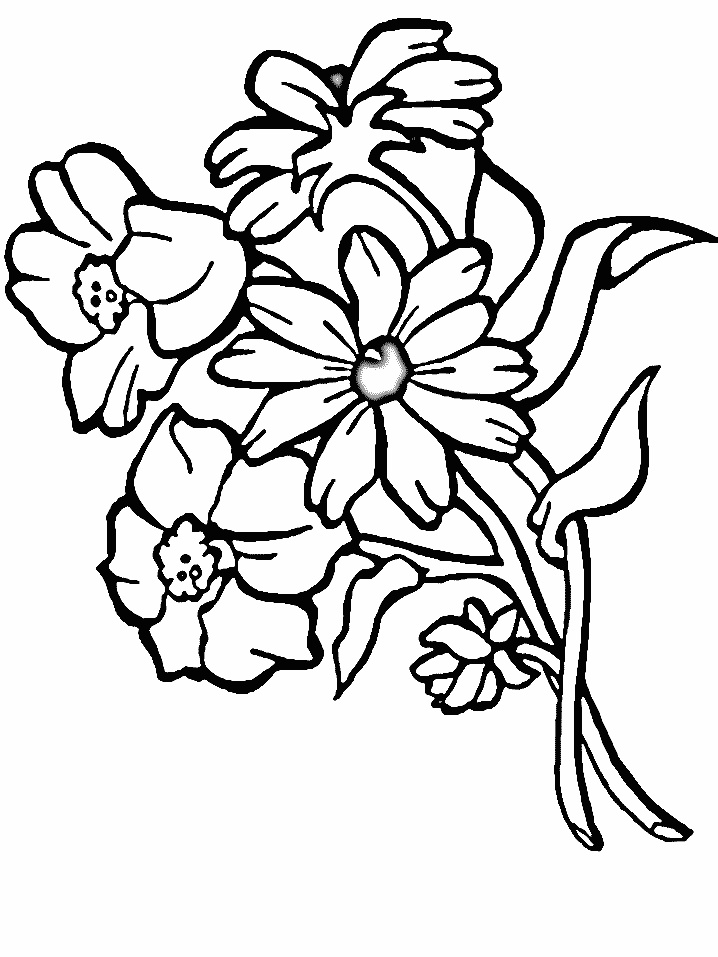 imprimer dessins des bouquets de fleurs