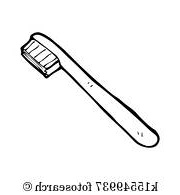dessin animé brosse dents