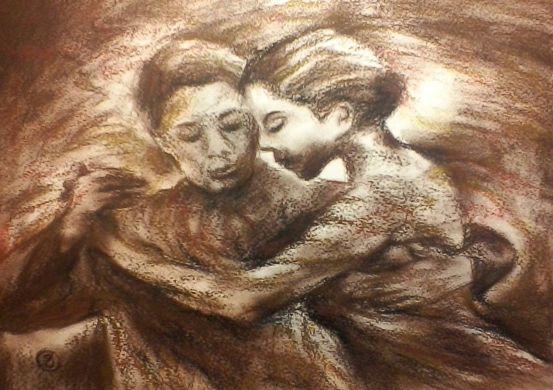 cadeau tango couple emotion dessin